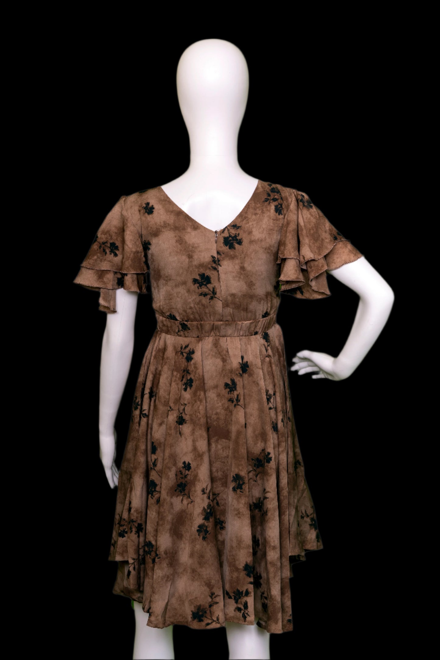 Mocha Bloom Dress