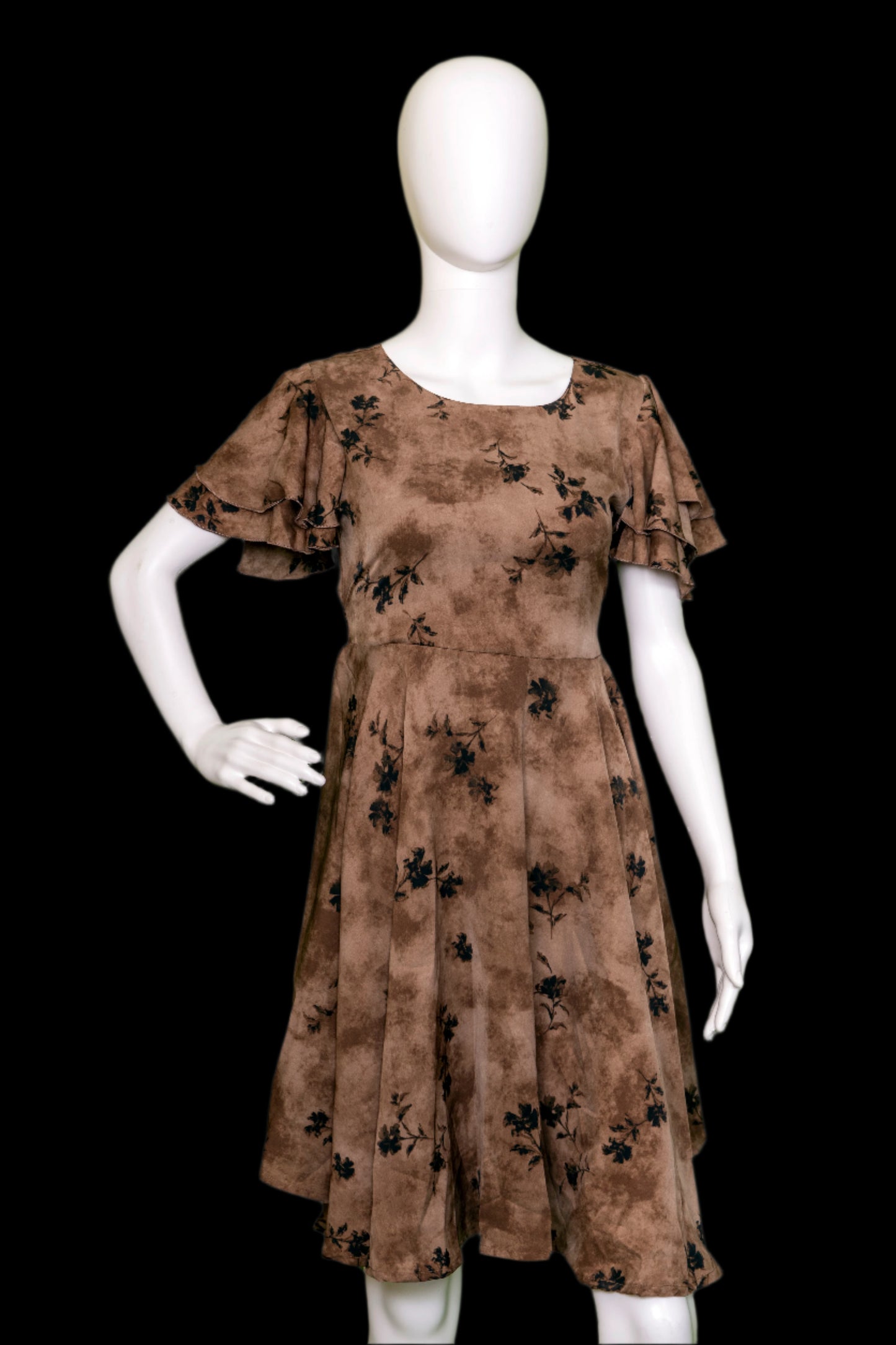 Mocha Bloom Dress
