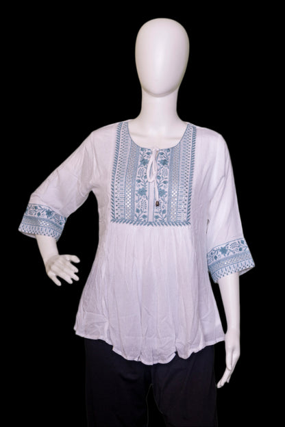Snow Bloom Top