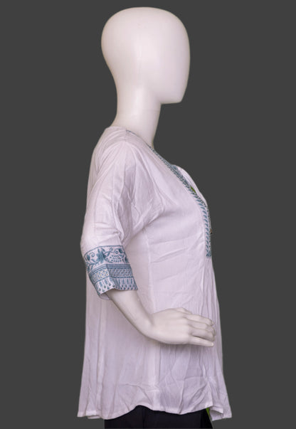 Snow Bloom Top