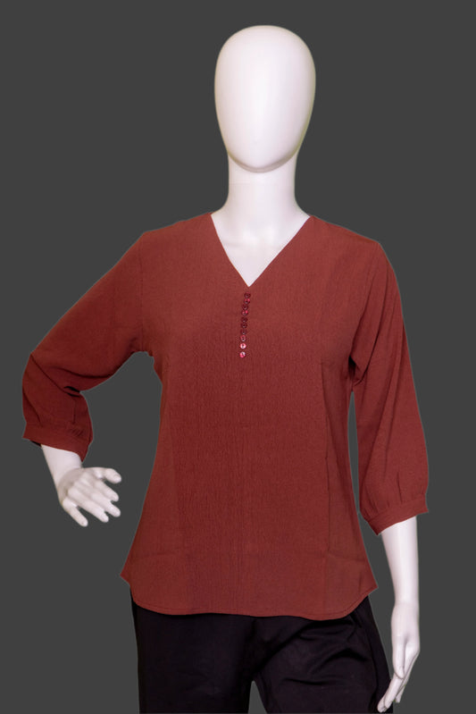 Solid Brown Top
