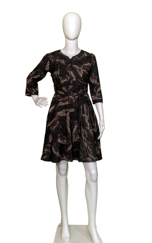 Midnight Brushstroke Dress