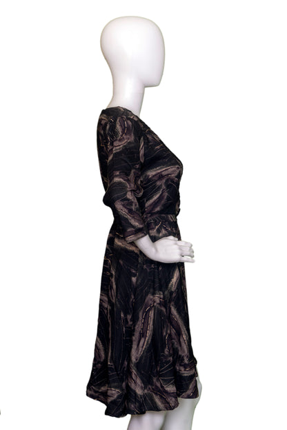 Midnight Brushstroke Dress