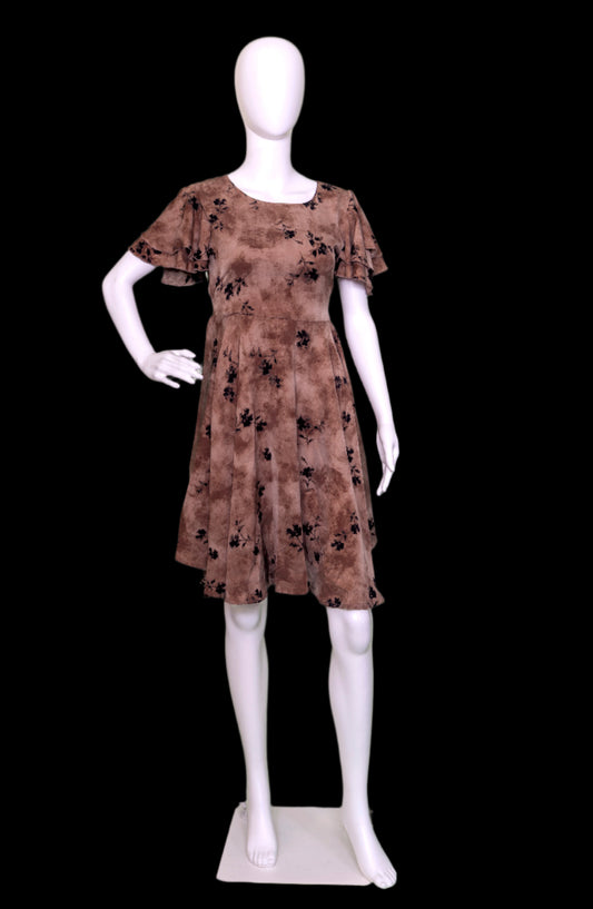 Mocha Bloom Dress